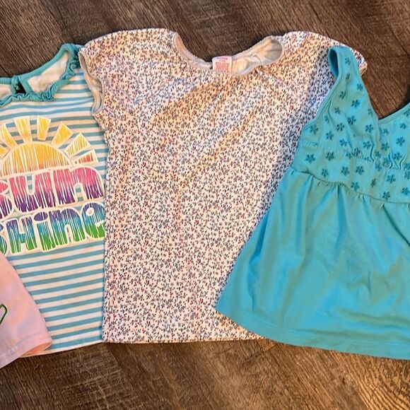 Girls 4 4t Spring Summer Shirt Top Mixed Lot Bundle Sleeveless Short Sleeve - Picture 4 of 5